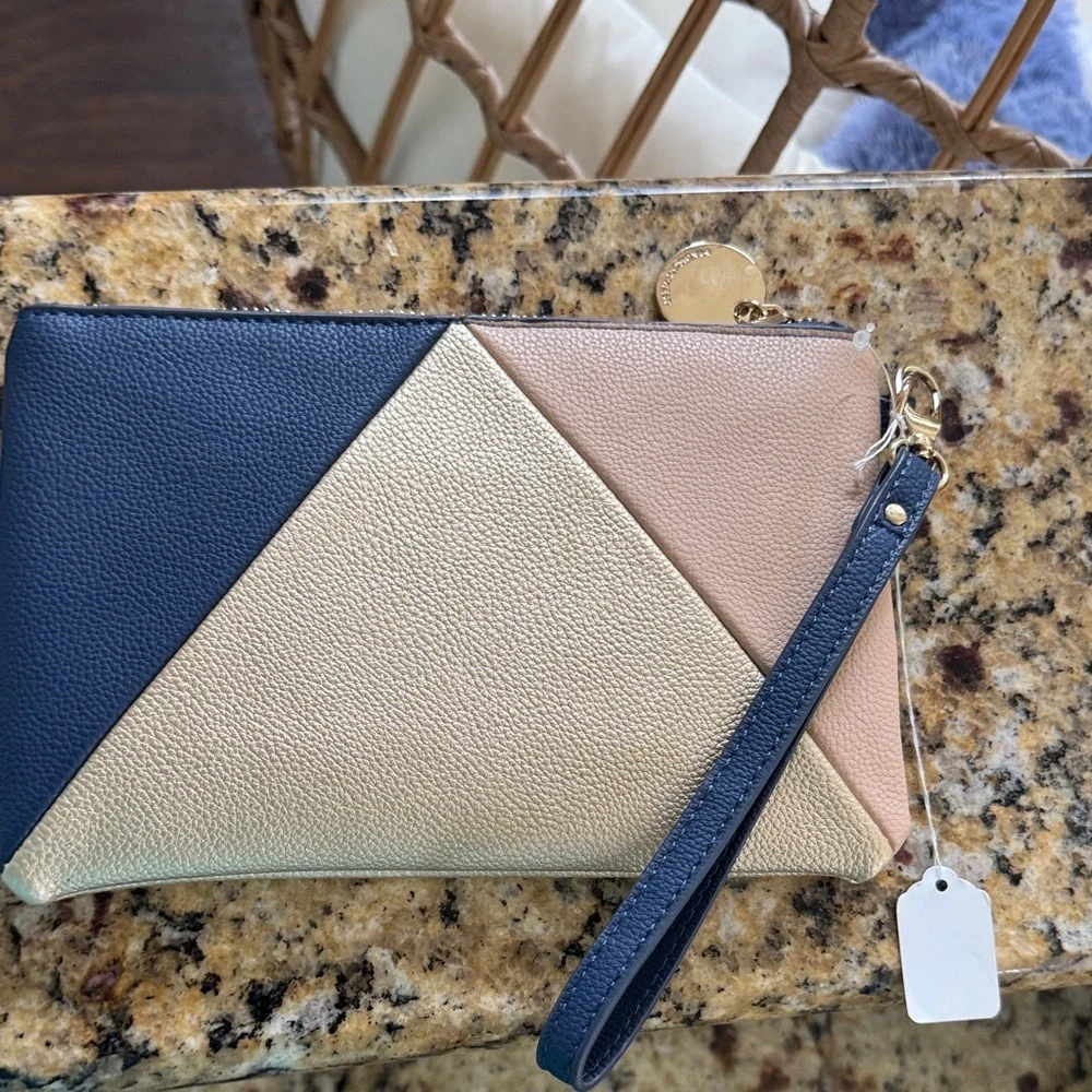 Madison West Tri-Tone Wristlet